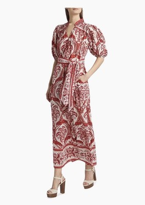 red and white farm rio dress Ainika Garden Red Mini Dress by Farm Rio