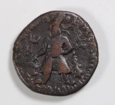 India Kushan Empire Vima Kadphises Copper Tetradrachm 113-27 AD Begram, Shiva rx