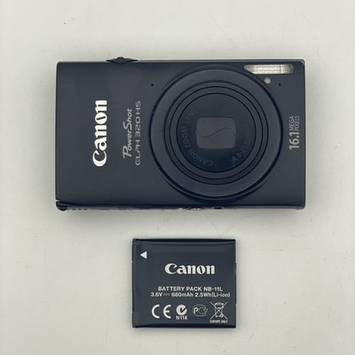 CANON POWERSHOT 320HS BLACK DIGITAL CAMERA TOUCH SCREEN 16.1MP(TESTED & WORKING)