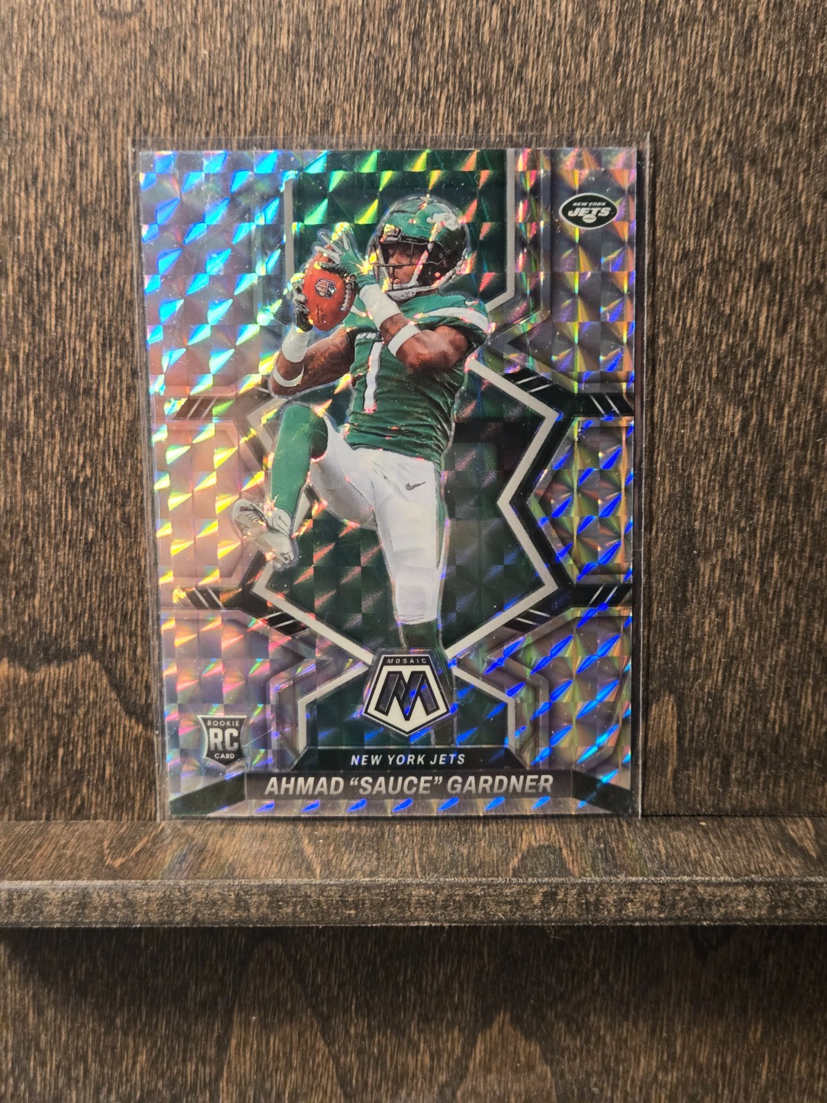 2022 Mosaic Ahmad "Sauce" Gardner #335 RC Mosaic Silver Mosaic Prizm Jets Rookie