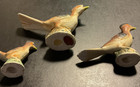 Shiken Vintage Miniature Bone China Bird Figurines Family Set 3 Pcs 1950's — photo 6