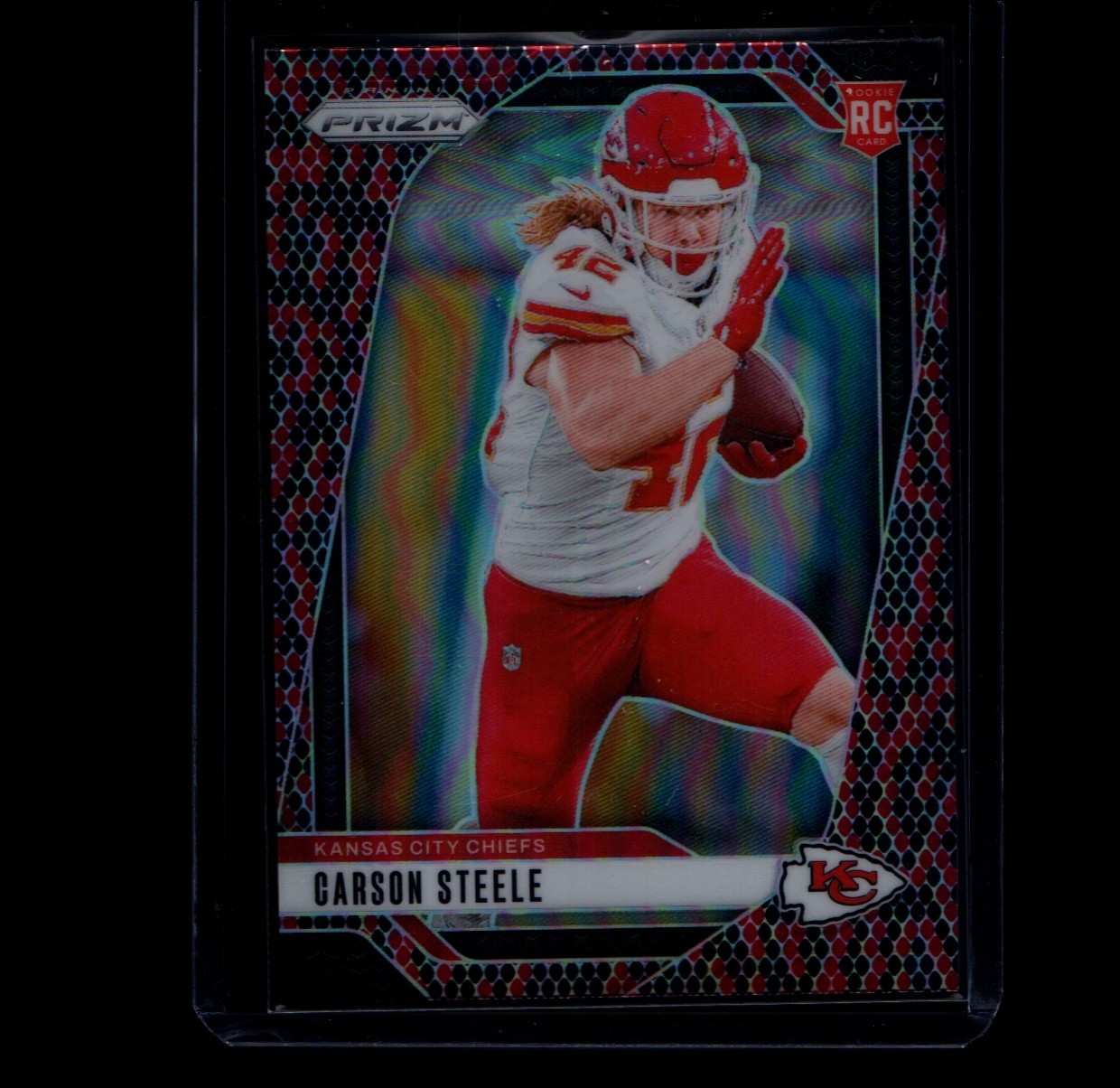 2024 Panini Prizm - Rookies Carson Steele #377 Snake Skin Prizm (RC)