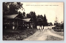 Vintage Ogontz White Mountain Camp Postcard Lisbon NH 1953 Litho