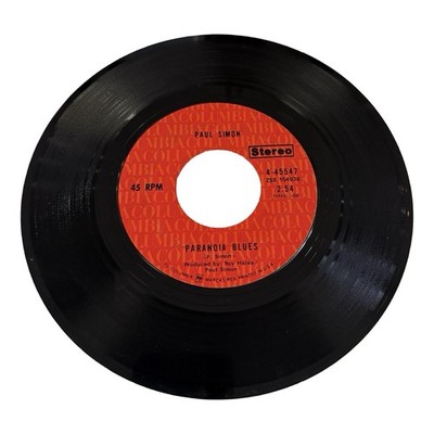 Paul Simon - Paranoia Blues; Mother and Child Reunion - Vinyl Record 45 RPM 7''