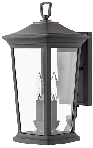 Hinkley Bromley 15 1/2" High Museum Black Outdoor Wall Light - Picture 2 of 10