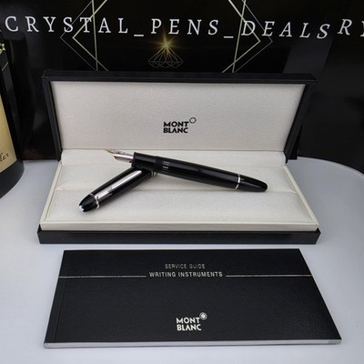 MONTBLANC Meisterstuck 146 LeGrand Platinum Coated 14K Broad Nib Fountain Pen 
