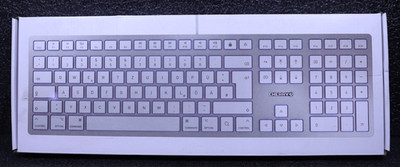 NEW SEALED - Cherry KC 6000C Wired Slim Mac Keyboard - Silver/White US