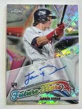 Jarren Duran 2022 toppps chrome logofractor future stars auto 52/99