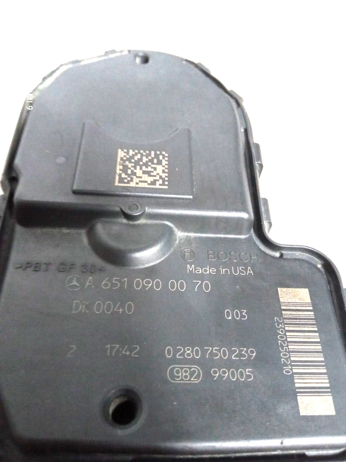 Throttle body for Mercedes A-Class W176; B-Class W246, CLA W117 A6510900070 thumbnail 5