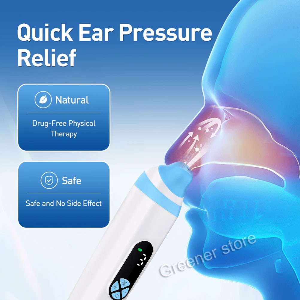 Portable Electric Ear Pressure Relief Eustachian Tube Rechargeable For Tinnitus