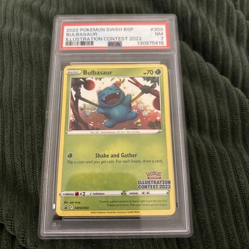 Bulbasaur Illustration Contest 2022 SWSH303 Pokemon English PSA 7