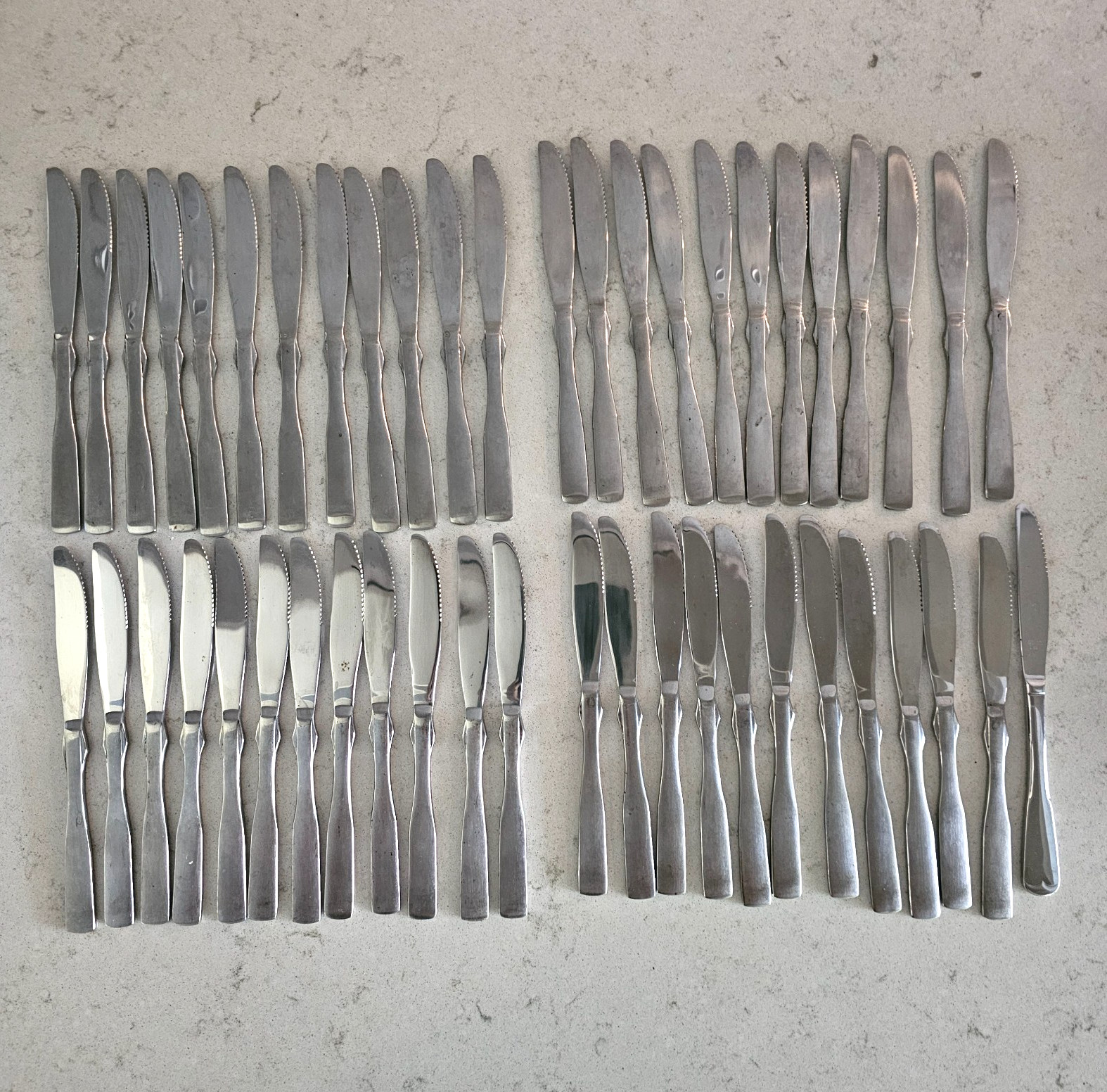 Restaurant Supplies 48 Dinner Knives Flatware Silverware Adcraft Backbay