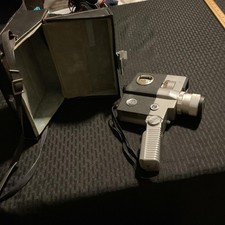 Vintage Sankyo Auto-4X Zoom Reflex 8mm Movie Camera Silver W/ Case Japan
