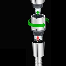 Shower Valve Pressure Control Valve Pressure Reducing 40 29mm ABS Flow Regulator