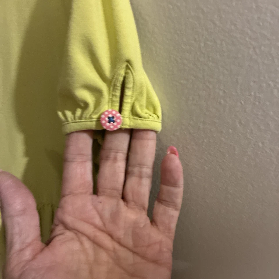 Vestido Matilda Jane Niñas Talla 8 Make Believe Matiné Verde Lima Volantes en Niveles 2017 Foto 3 de 4