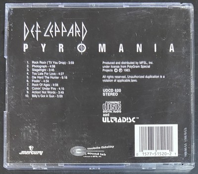 DEF LEPPARD Pyromania 1989 MFSL Audiophile Gold CD W/ Lift-Lock 