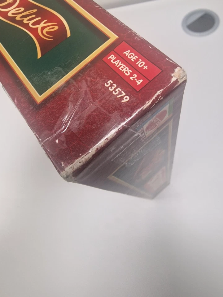 Scrabble Deluxe Wooden Tiles Rotating Board Velvet Bag Mattel 2000 - Image 4 of 4