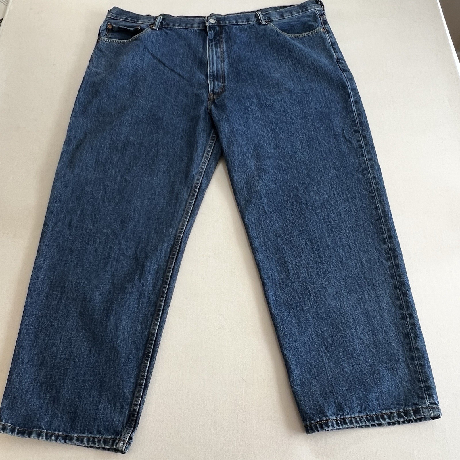 Levis 550 Jeans Mens 48x29 Blue Denim Tapered Leg Cotton Relaxed Fit thumbnail 5