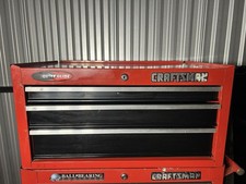 Rare Craftsman 18 Deep Middle Intermediate Tool Box Chest 3 Drawer Red 2008