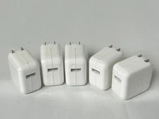Lot of 5 New Genuine Apple 12W USB Power Adapter Charger for iPhone iPad A1401