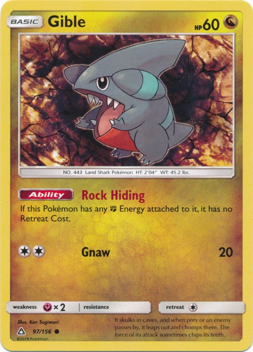 Gible - 97/156 - Common - Lightly Played - Ultra Prism