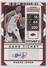 2020 Panini Contenders Draft Picks Sticker Game Ticket Red Mason Jones Auto 04tz