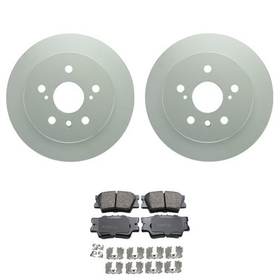 Bosch QuietCast Rear Rotors Akebono ProACT Ceramic Disc Pad Kit For Avalon ES350