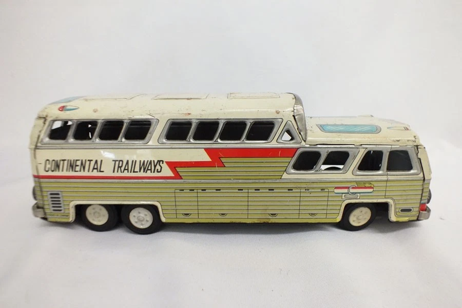 Trailways Toy Bus In Vintage & Antique Tin Toy Vehicles for sale
