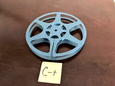 1 - 16mm  400'  EMPTY  METAL  FILM  REEL     VERY       NICE        (  BLUE )