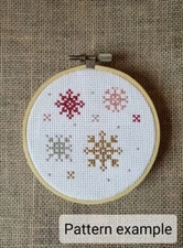 Counted Cross Stitch Snowflakes Pattern