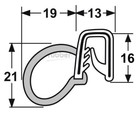 <!--F#f_0-->Pinchweld with F100 Door Seal 66-060 - Sold Per Mtr<!--F/-->