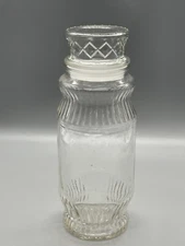 Vintage glass jar with lid Mr. Peanut 1979 planters peanuts 