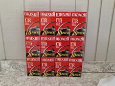 Lot of 120 (10×12)  Maxell UR 90 Blank Audio Cassettes 90 min each New Sealed