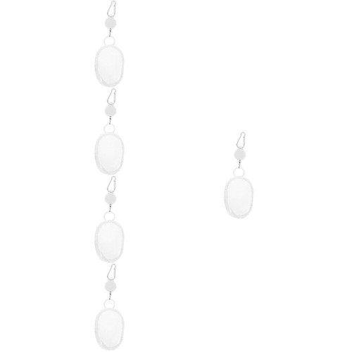 5 Stück Mini-Puppen-Tragetasche, transparente Aufbewahrungstasche, Hängetasche, - Bild 4 von 12
