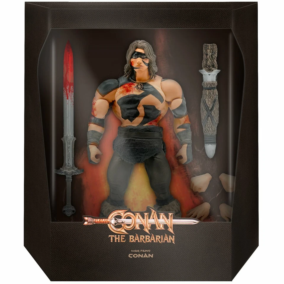 NUEVA Figura de Acción Super7 Conan el Bárbaro Ultimates WAR PAINT CONAN 7 Pulgadas Foto 3 de 3