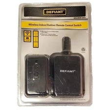 New Defiant Wireless Indoor/Outdoor Remote Control Switch with 2 Outlets 202 620