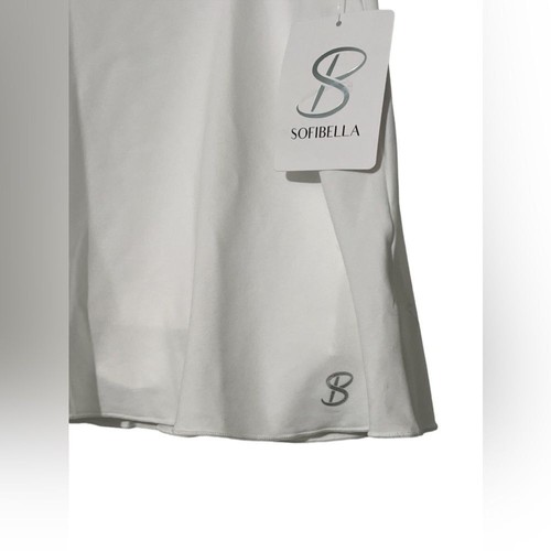 Sofibella 13" tennis Skort UV Staples athletic skort white size XL - Picture 3 of 9