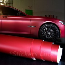 Pellicola adesiva ROSSO OPACO cm 25x150 adesivo cromo car wrapping auto moto