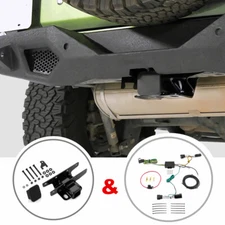Trailer Hitch 2" Receiver w/ Wiring Harness for Jeep Wrangler JL 2018-2025