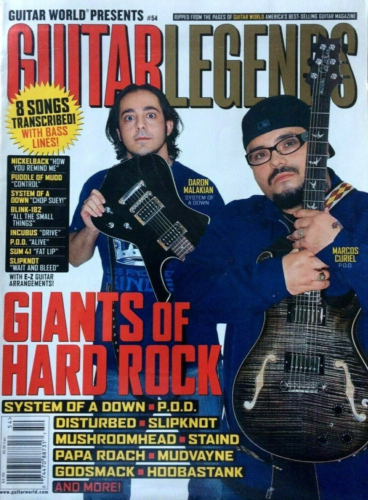 Guitar World Presents Guitar Legends Magazine #54 2001 System Of A Down P.O.D. - Zdjęcie 1 z 1