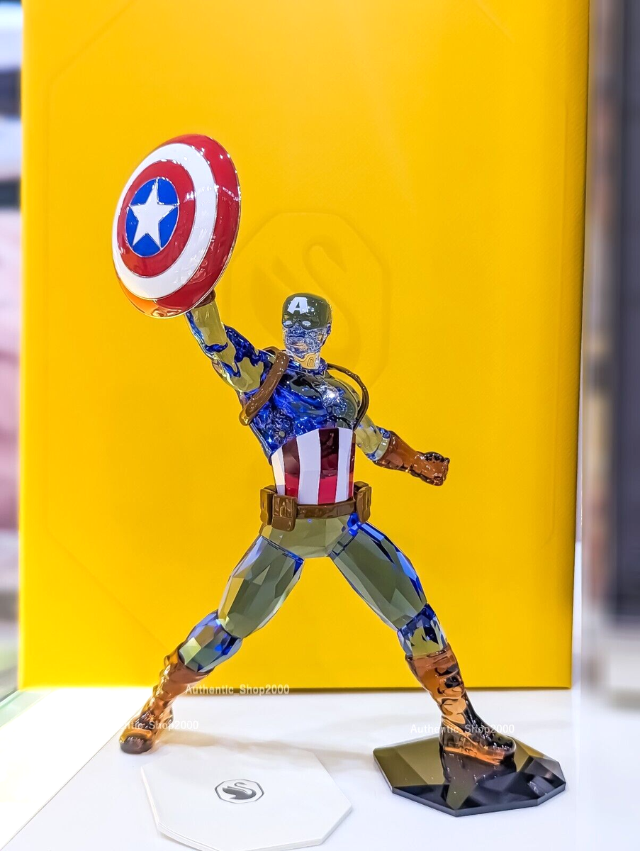 New 100% SWAROVSKI Brand Marvel Captain America Crystal 