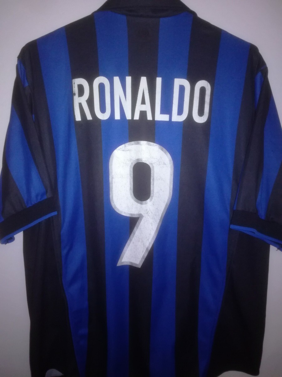 INTER MILAN 1998-1999 Ronaldo 9 Pirelli camiseta shirt