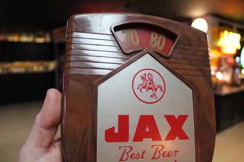 SCARCE 1950s JAX BEER BAKELITE & METAL DEALER THERMOMETER SIGN GAS BAR BREWING - Picture 3 of 16