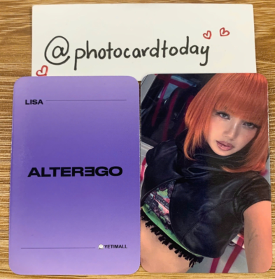 LISA BLACKPINK ALTER EGO CHINA POB YETIMALL OFFICIAL LISA BLACKPINK ALTER EGO CHINA POB YETIMALL OFFICIAL