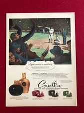 1949, Babe Ruth, "Courtley Original Ad" (Scarce)