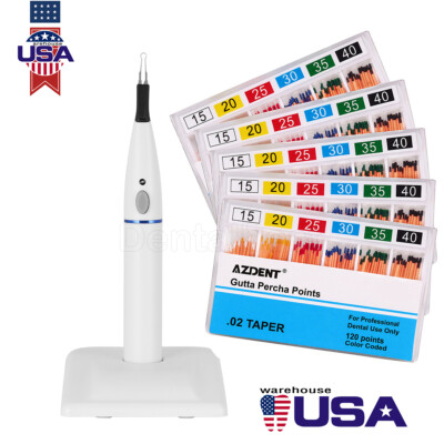 Dental Endo Cordless Gutta Percha Tooth Gum Cutter Tips /5 X Gutta Percha Points