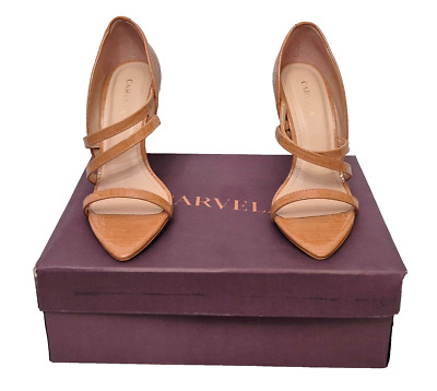 Carvela Gravitate Atemberaubende Nude Leder Court High Heels Damen EU 36 UK 3