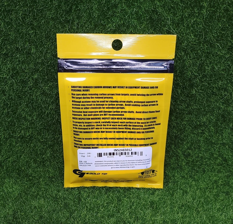 Insertos de plata flecha punta dorada .246 - 50 granos, paquete de 12 - INS2465012 Foto 2 de 2