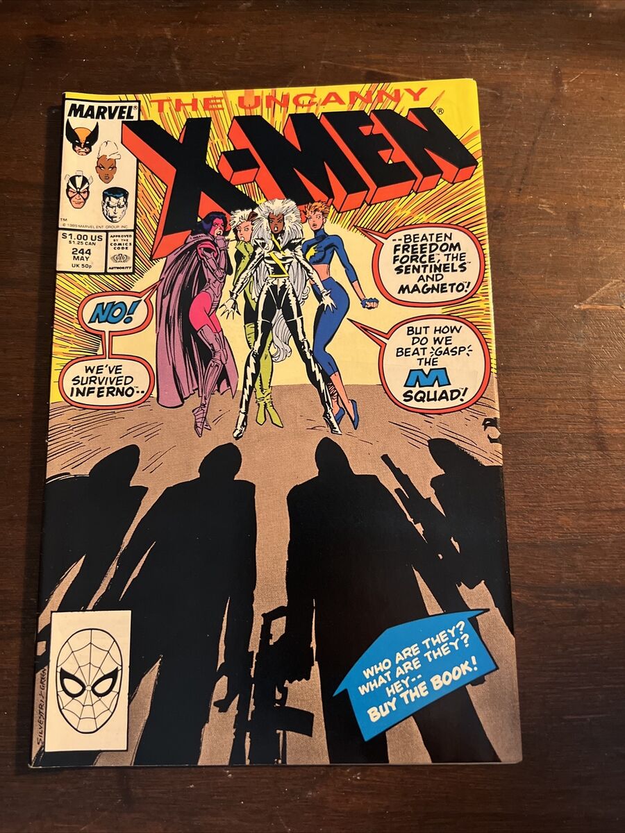 アメコミ Uncanny X-Men 244 1989 マーベル Jubilee The Uncanny X-Men #244 (Marvel 1989) | RAW 8.0 VF | 1st