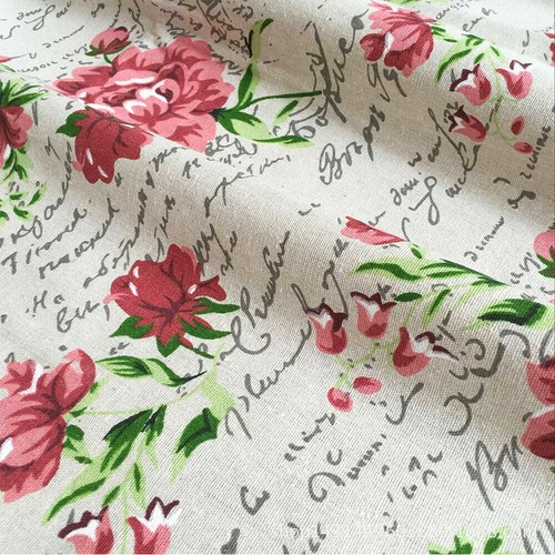 Vintage Paris Eiffel Tower Fabric Cotton Linen For DIY Handmade Decor Material - Picture 13 of 16